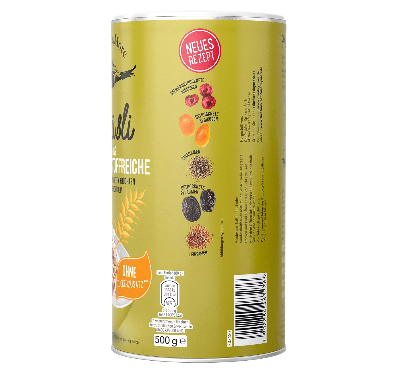 ballaststoffreiches müsli OneDayMore