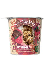 Getreideballs - Zartbitterschokolade und Himbeere