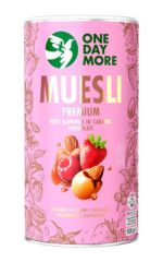 Premium-Müsli mit Mandeln in Karamell-Schokolade