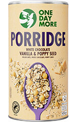 Porridge mit Vanillegeschmack & Mohn OneDayMore in der Tube