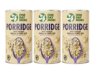 Porridge mit Vanillegeschmack & Mohn Set OneDayMore Tube Set