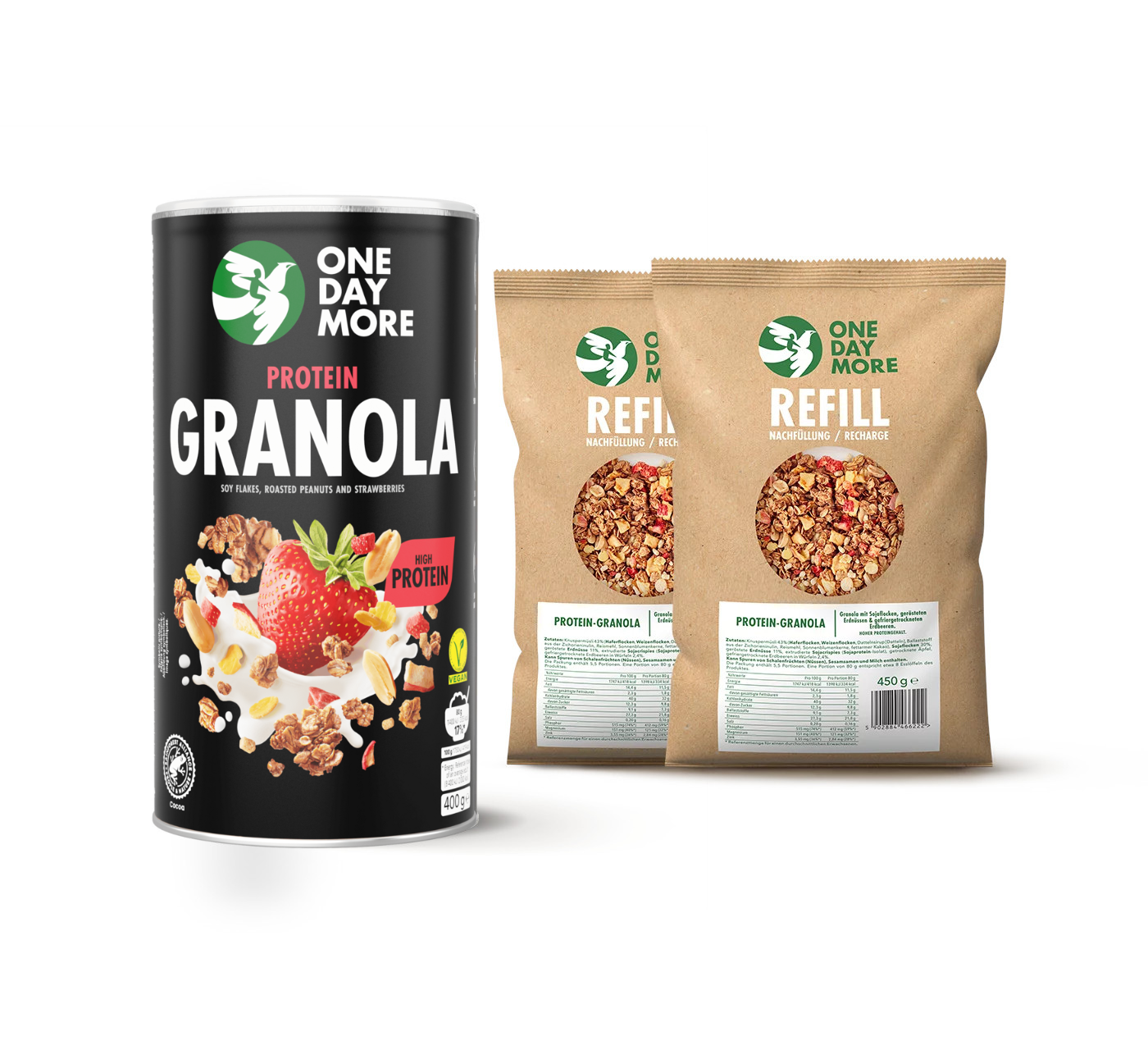 Protein-Granola – neues Rezept + Nachfüllung 2er-Pack