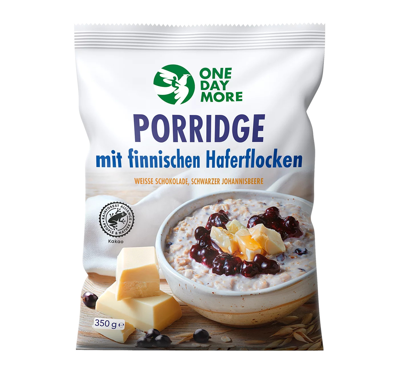 porridge mit weisse schokolade OneDayMore