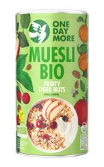 Früchte-Müsli Bio mit Tigernüssen in der Tube OneDayMore