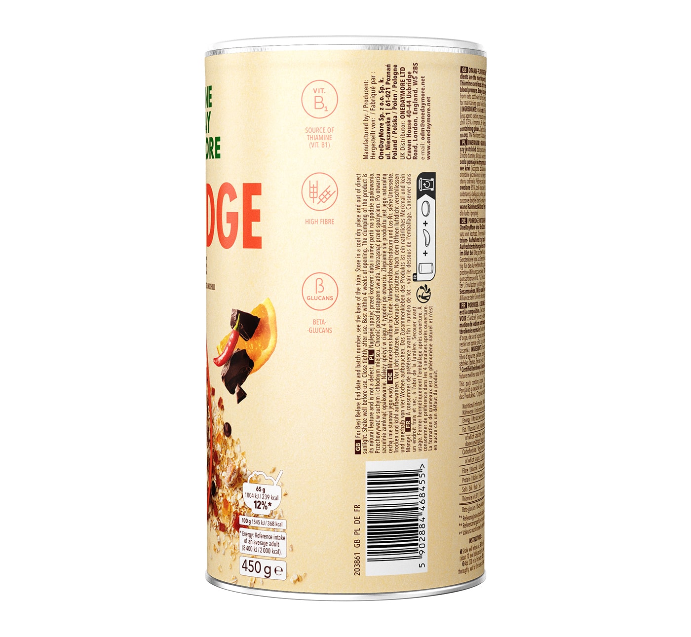 Porridge mit Orangengeschmack