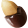 Geröstete Erdnüsse in Milchschokolade ohne Zuckerzusatz