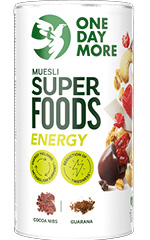 Müsli Superfoods Energy OneDayMore in der Tube