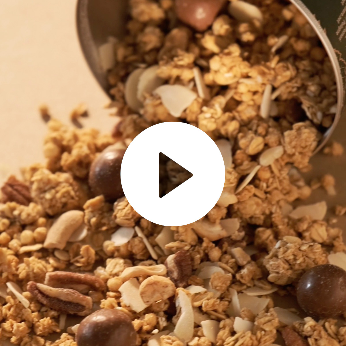 Premium Müsli mit Haselnüssen in Schokolade 450g
