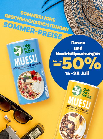Ausgewählte Tuben und Nachfüllpackungen, darunter Bio Owoc und Bio Czeko - bis zu 50 Prozent günstiger. Kein Code, keine Kombination - einfach in den Warenkorb legen und los geht's.